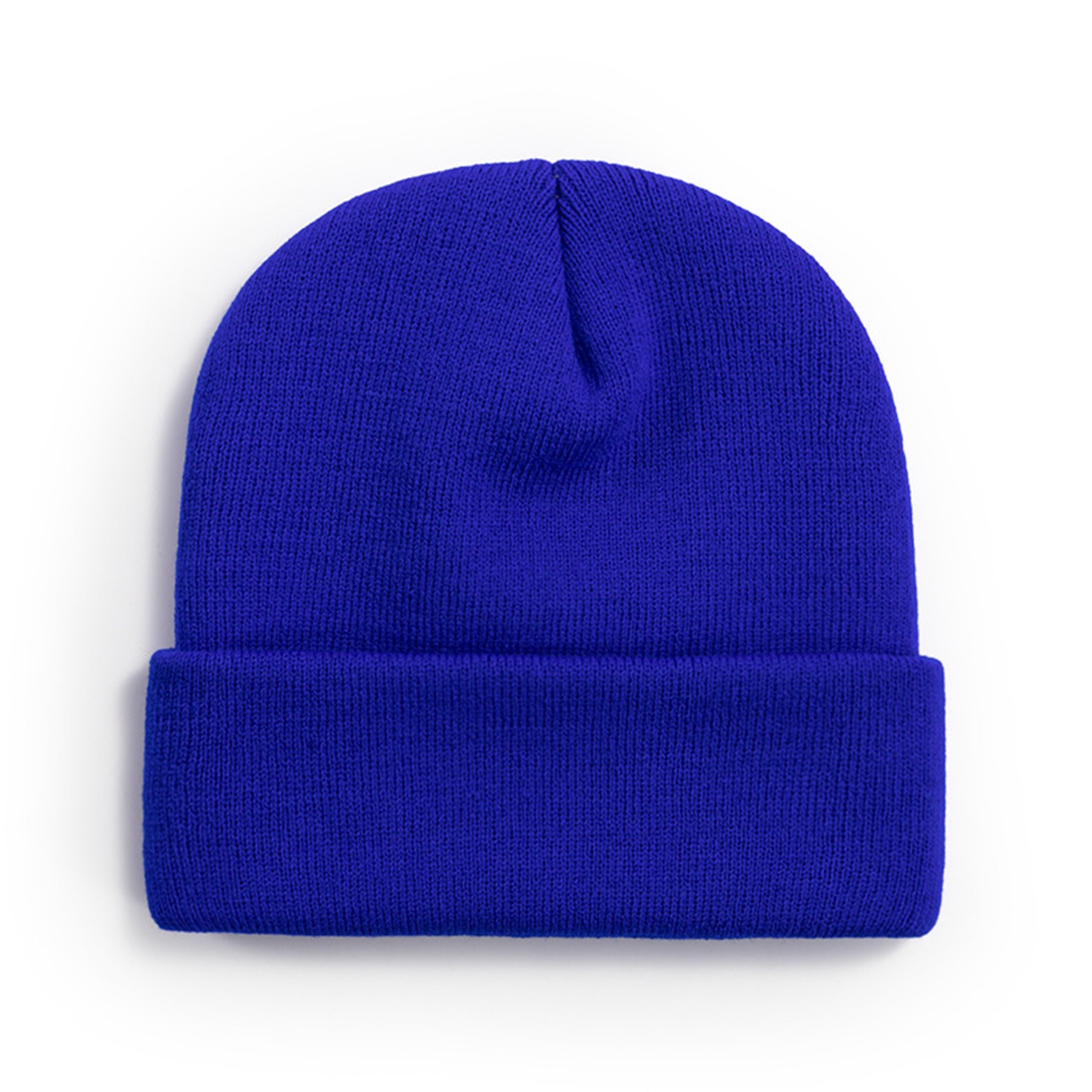 Classic Plain Knit Cuffed Beanie 9