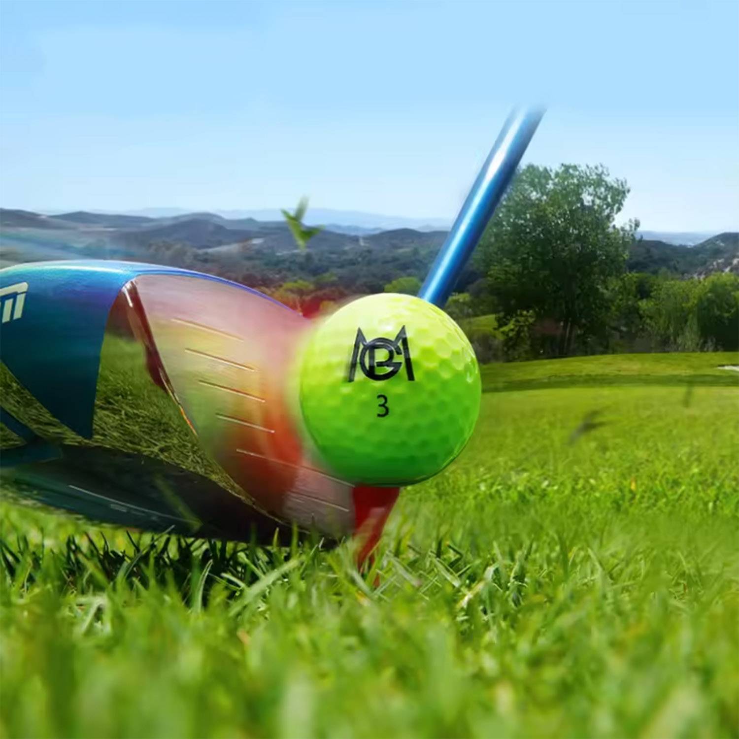 12 Pack Colored Class Golf Balls 6