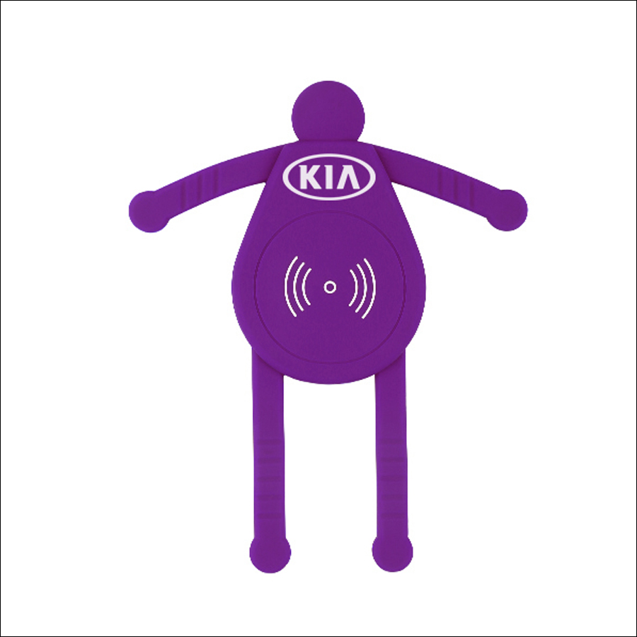 iMan 3 in 1 Wireless Phone Charger, Phone Holder, and Stand - Purple 3