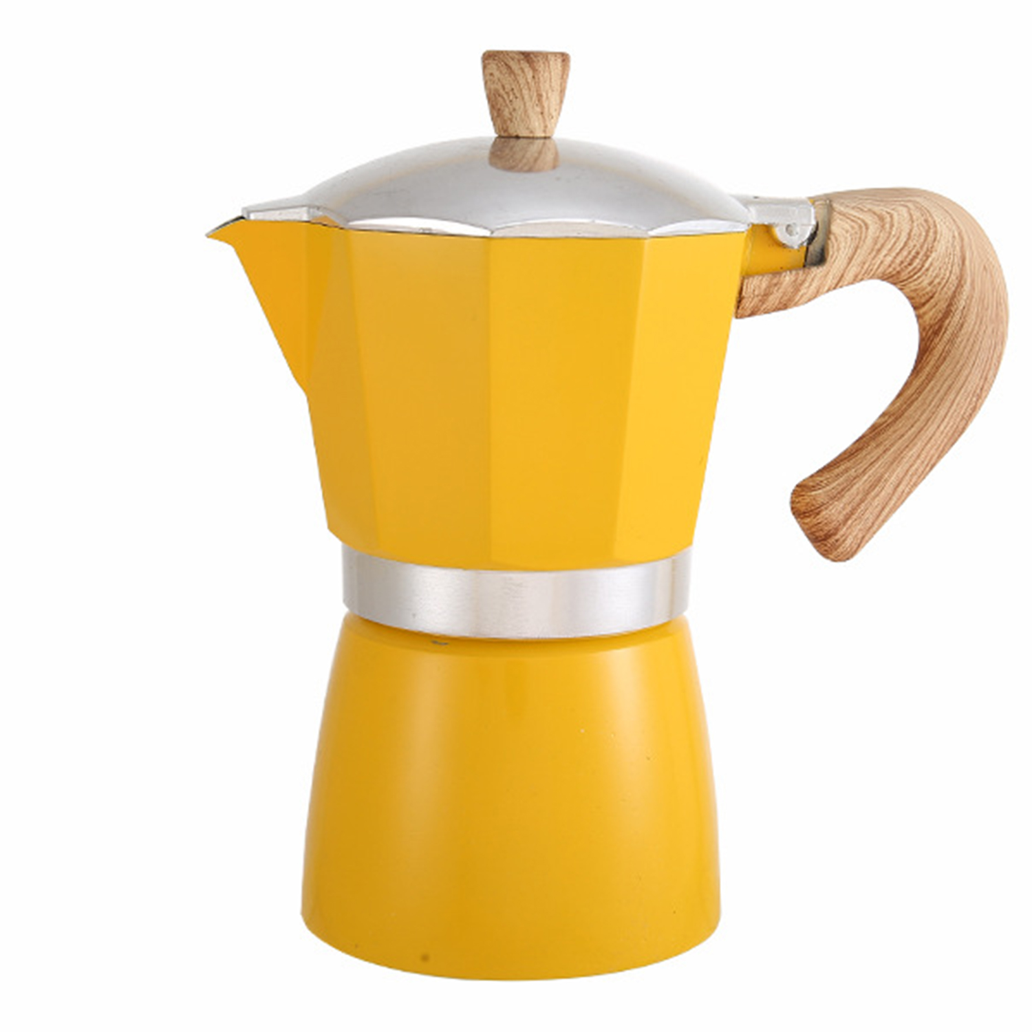 Aluminum Stovetop Espresso Maker Pot 7