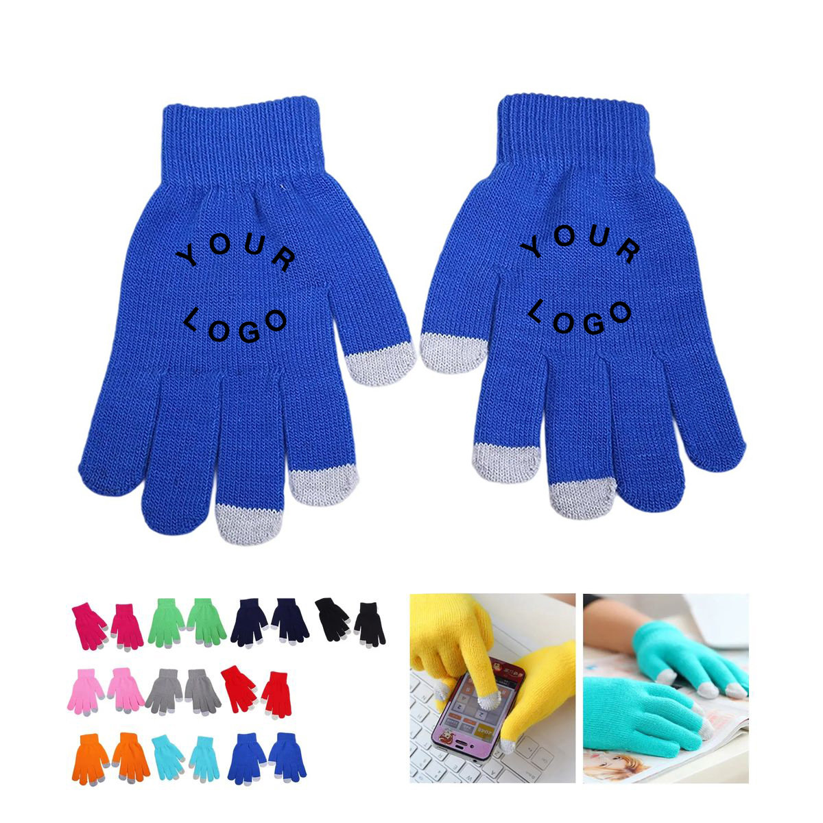 Thermal Knit Gloves with Smart Device Compatibility 4