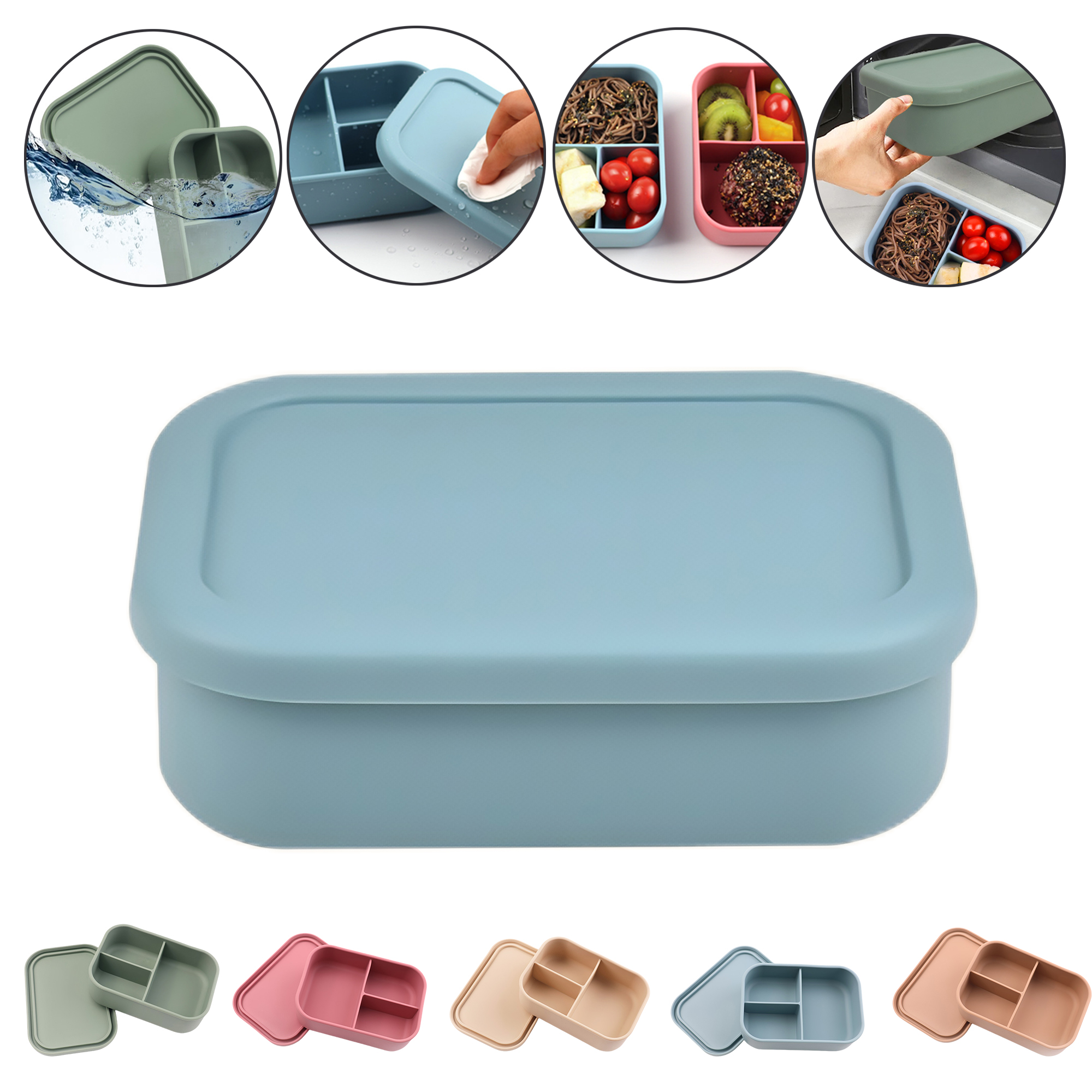 Silicone Lunch Box Set for Office 5