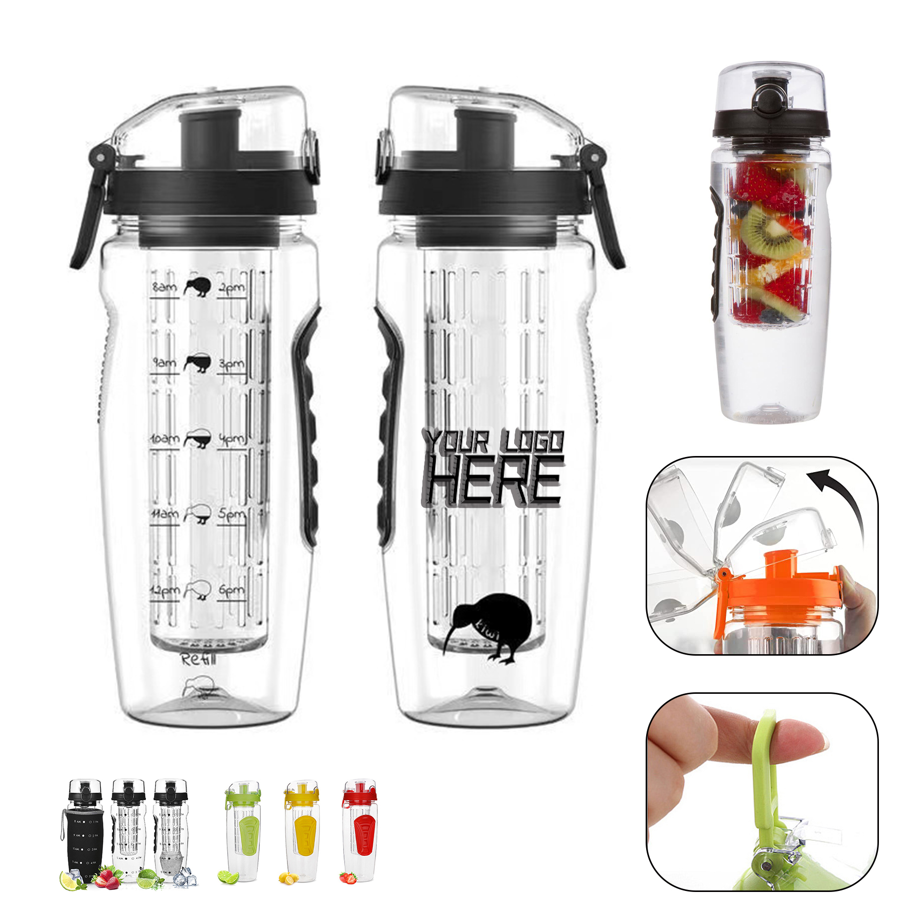 20 OZ Fruit Infuser Water Bottle 2