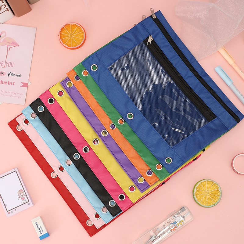 Pencil Pouch with Zipper Pulls for 3 Ring Binder bulk Binder 6