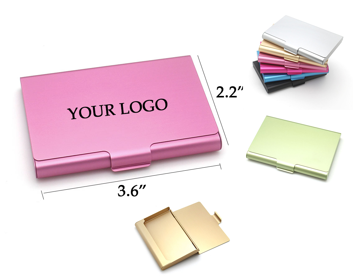 Portable Aluminum Alloy Business Card Holder Case 1