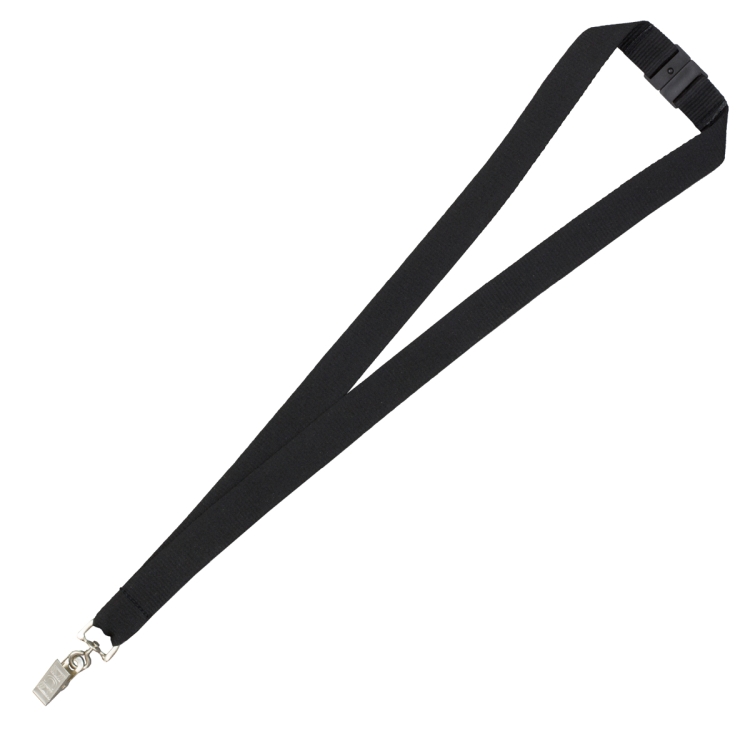 "OWEN" 3/4" Blank Lanyard with Breakaway Safety Release Attachment - Bulldog Clip 8