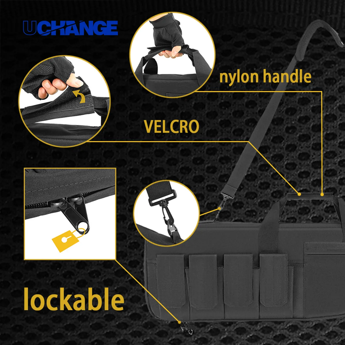 Padded Angled-Top Rifle Soft Case With Shoulder Strap 5