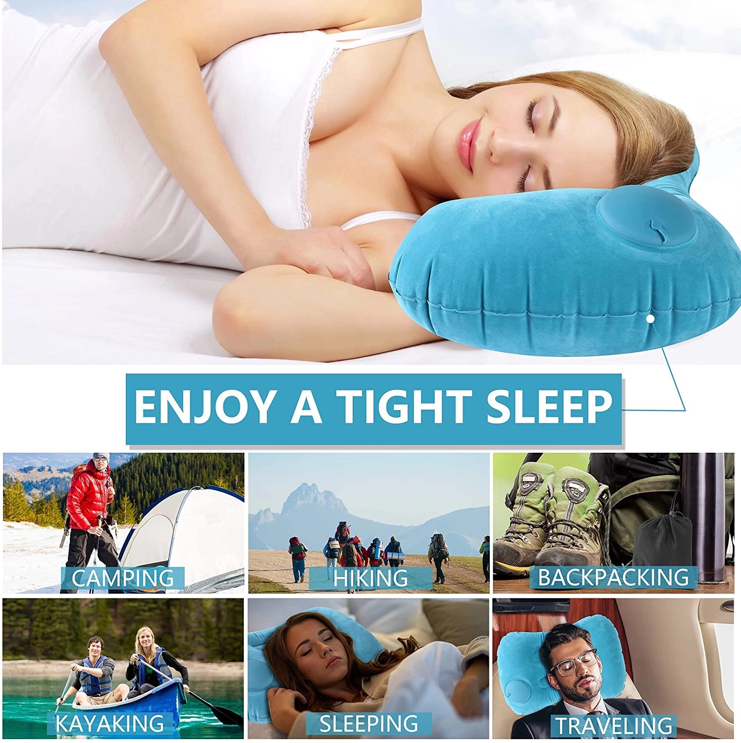 Ultralight Inflatable Camping Travel Pillow 2