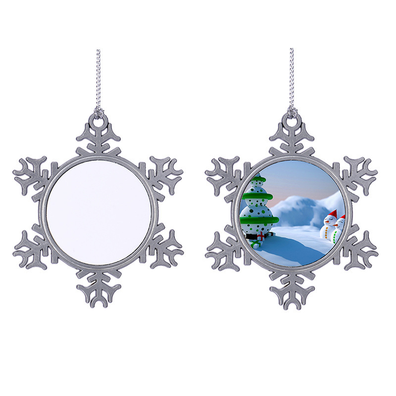 Metal Snowflake Holiday Ornament 4