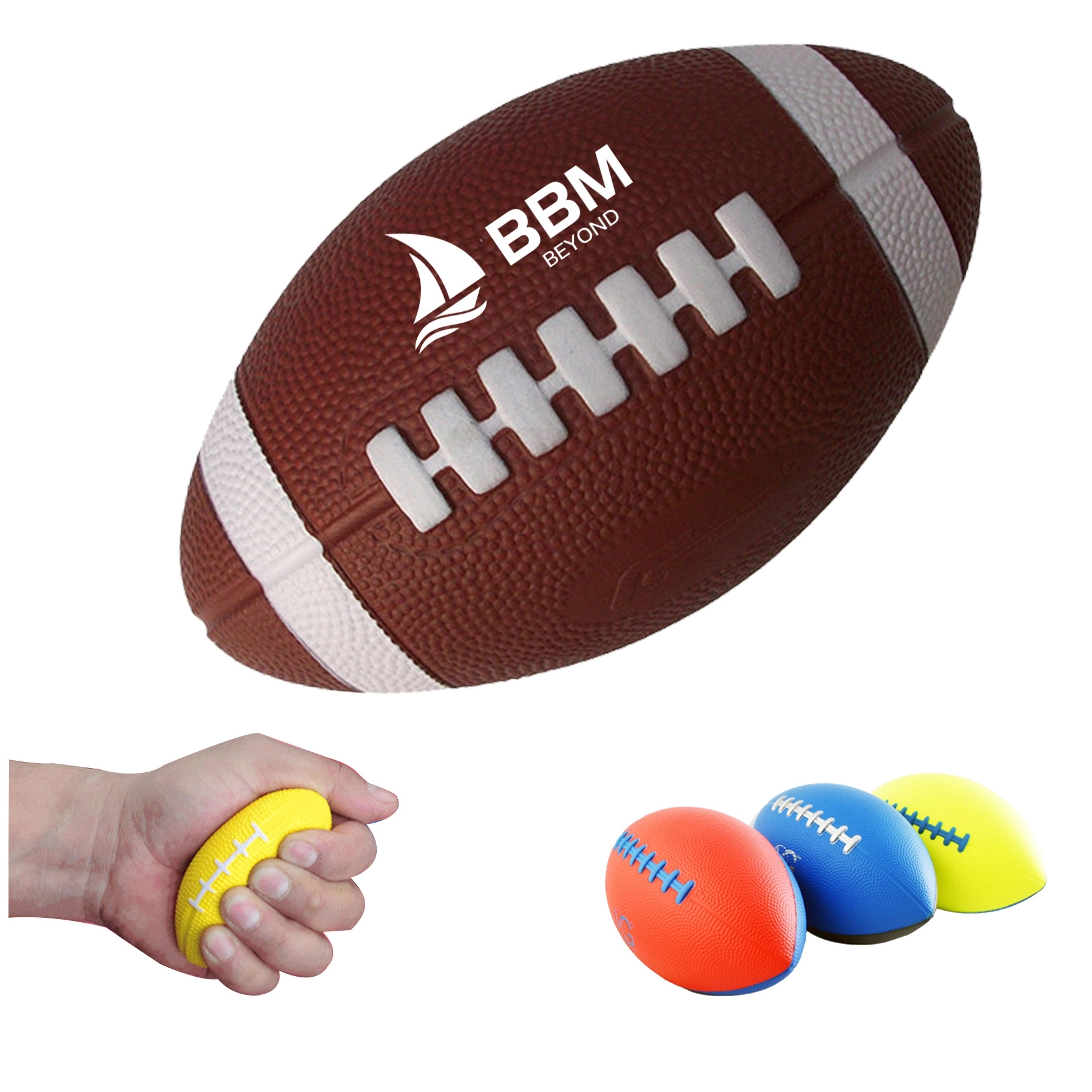 3" Football Stress Reliever 1