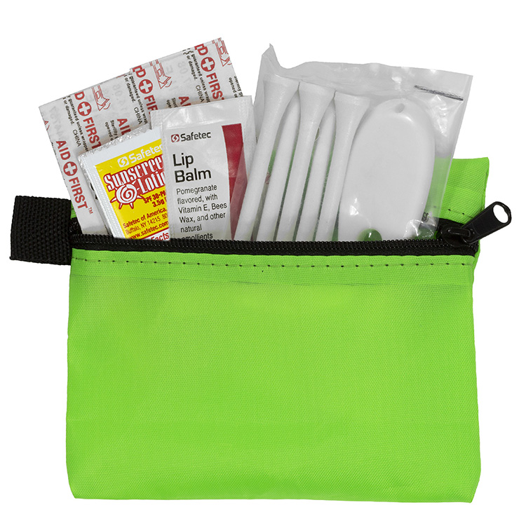 "DEL MONTE" 14 Piece Golf Kit Components inserted into Zipper Pack 1