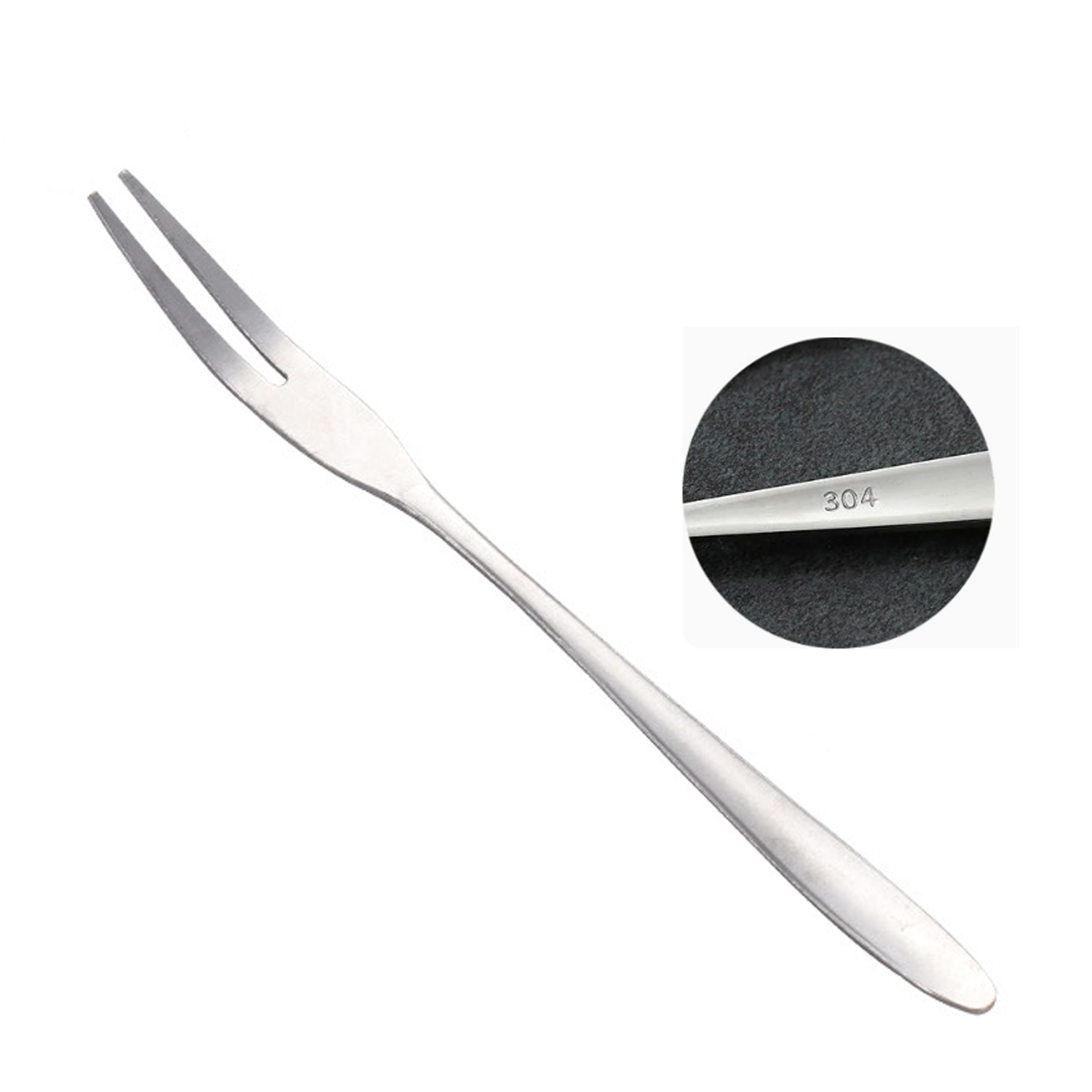 Stainless steel long handled kimchi fork 5