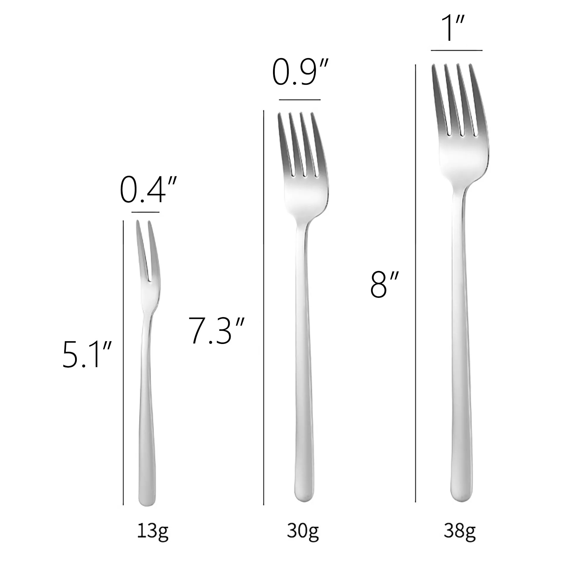 2 Pieces 7.3" Cutlery Utensil Kit 5