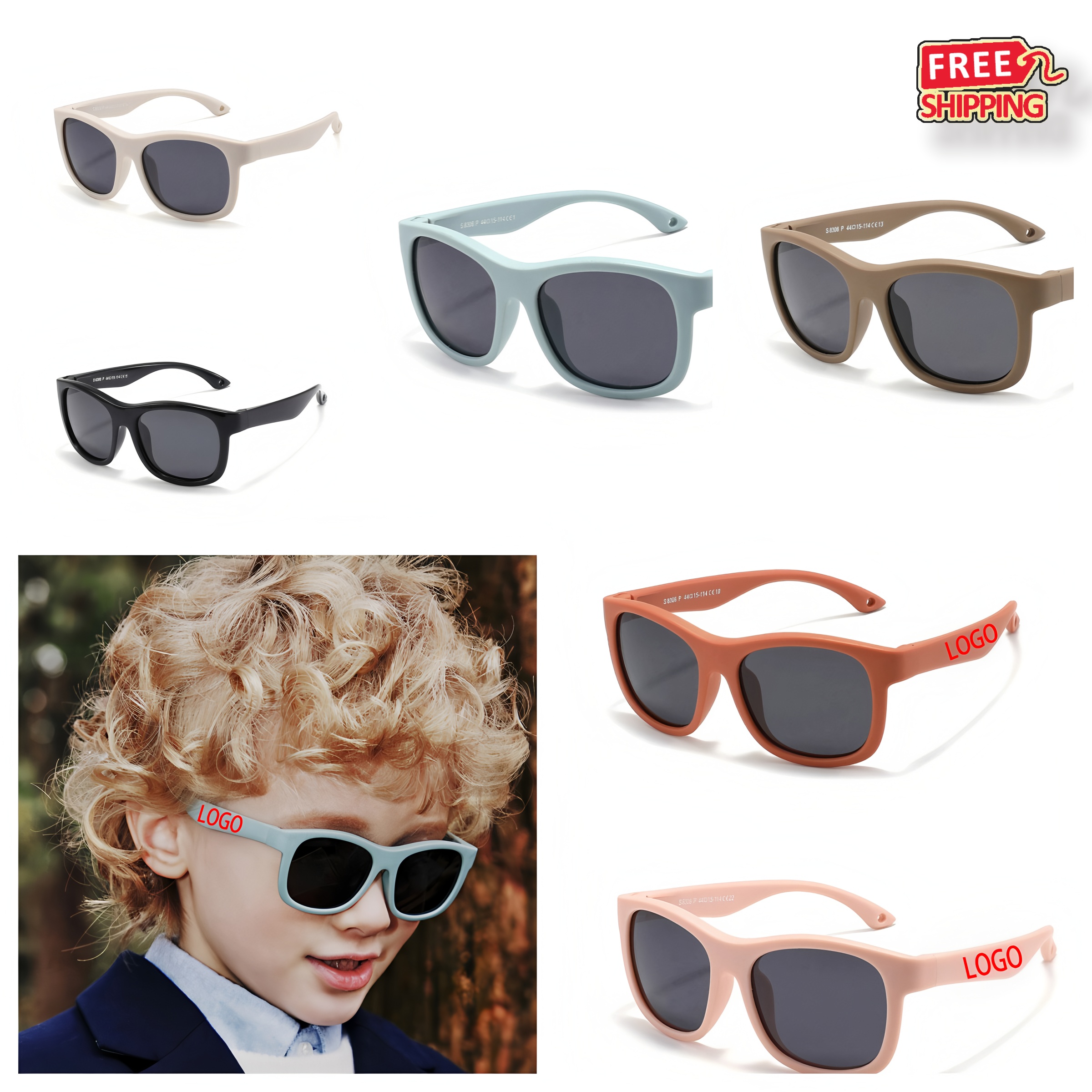 Wholesale Baby Polarized Sunglasses 6-12 Months Trendy Unbreakable B2B Supplier Low MOQ 1