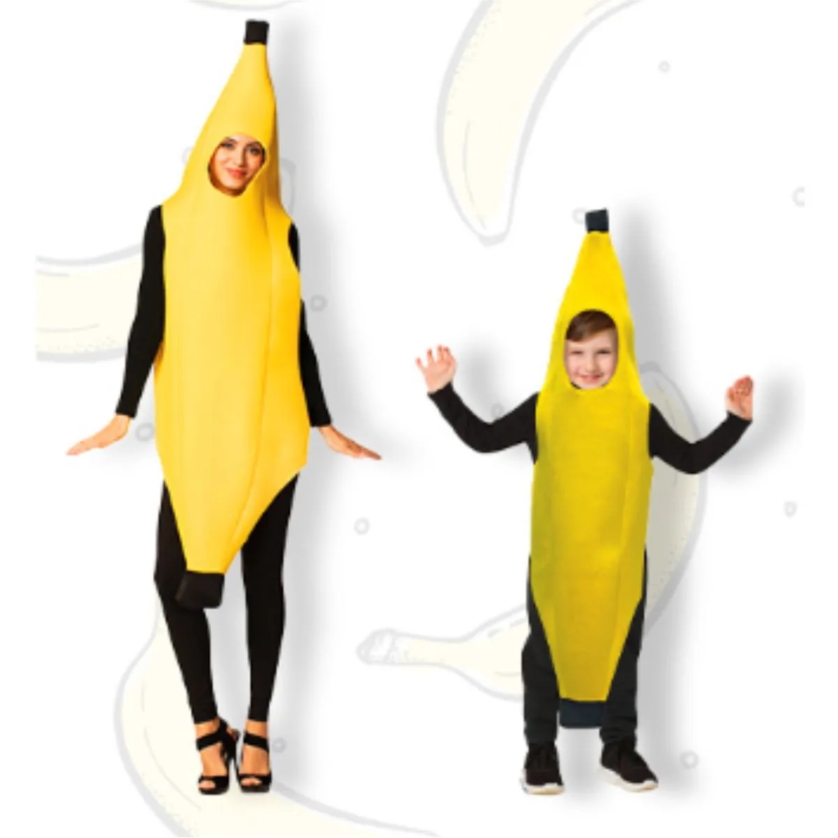 Adult Banana Costume Foam Tunic For Parties 3