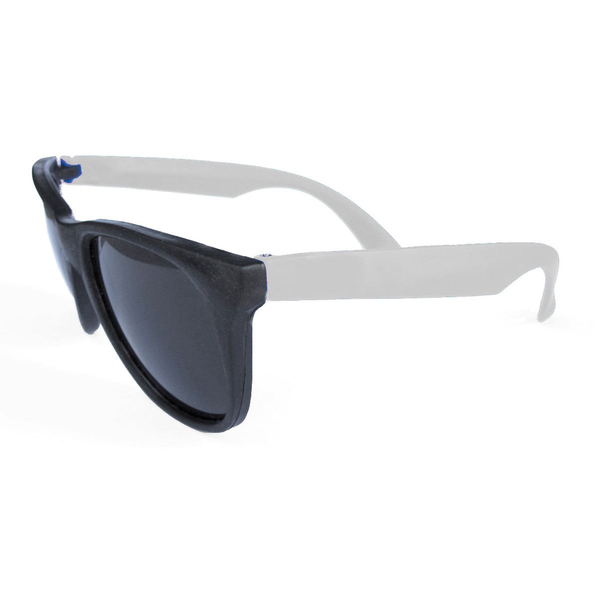 Black Frame Sunglasses w/Neon Temples 6