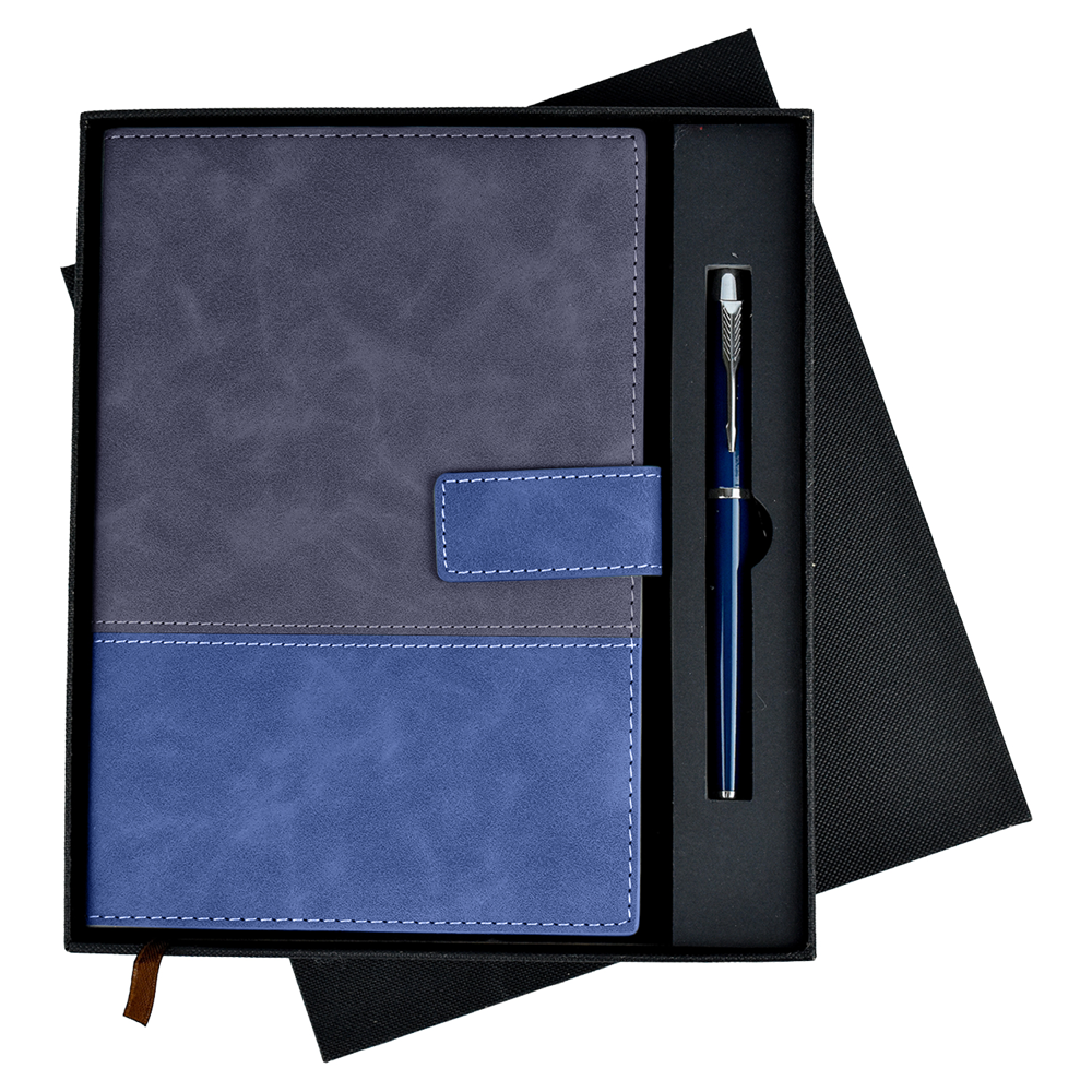 TiTUS® Valvetine A5 Business Notebook with Bookmark & PU Buckle