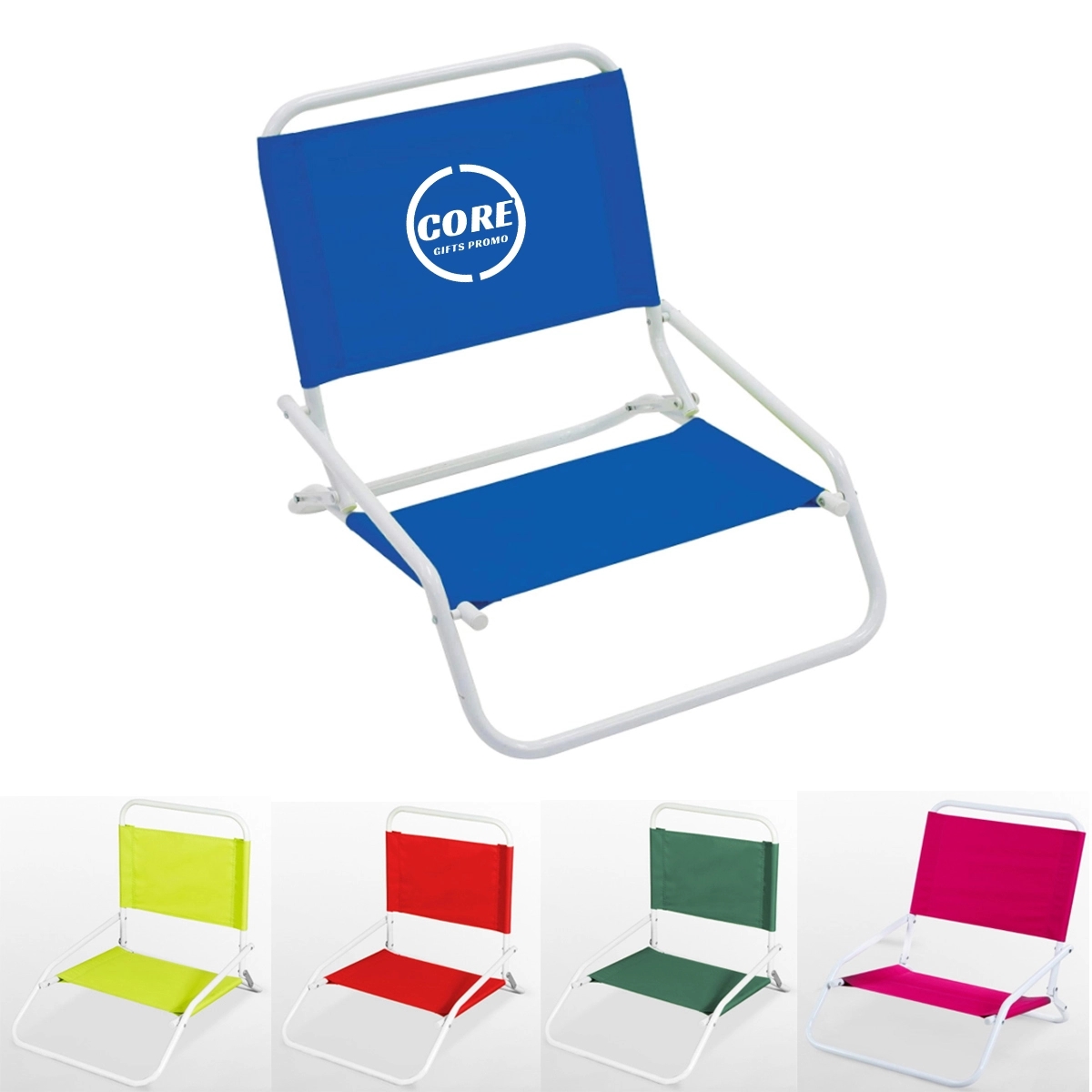 1-Position Beach Folding Sand Sun Chair 3