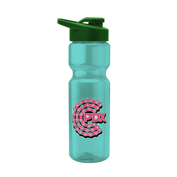 Blazer 28oz Transparent Bike Bottle w/Drink-thru Lid 2788