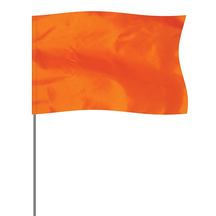 Orange 5" x 8" Marker Flag on a 36" Wire 2