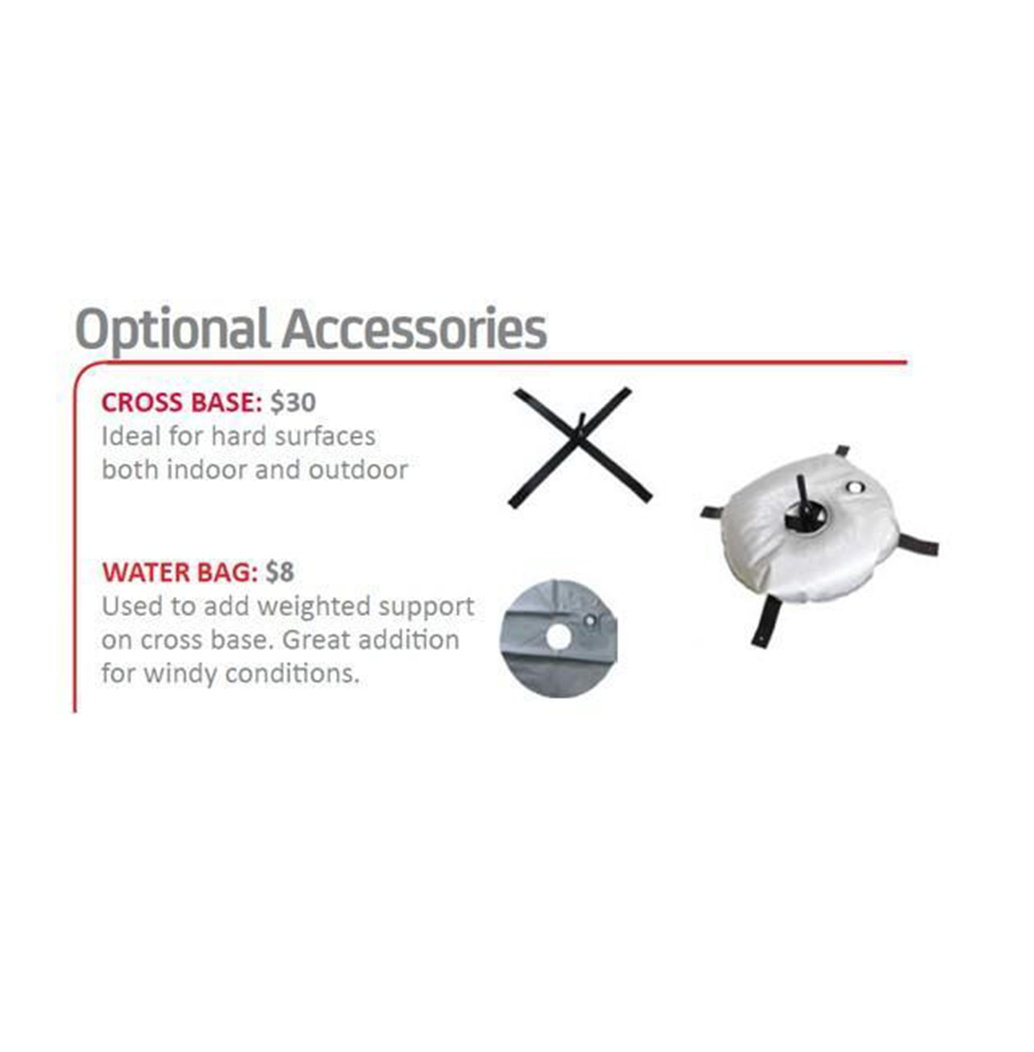 15' Teardrop Flag Kit w/ Poles Ground Stake and Carry Case