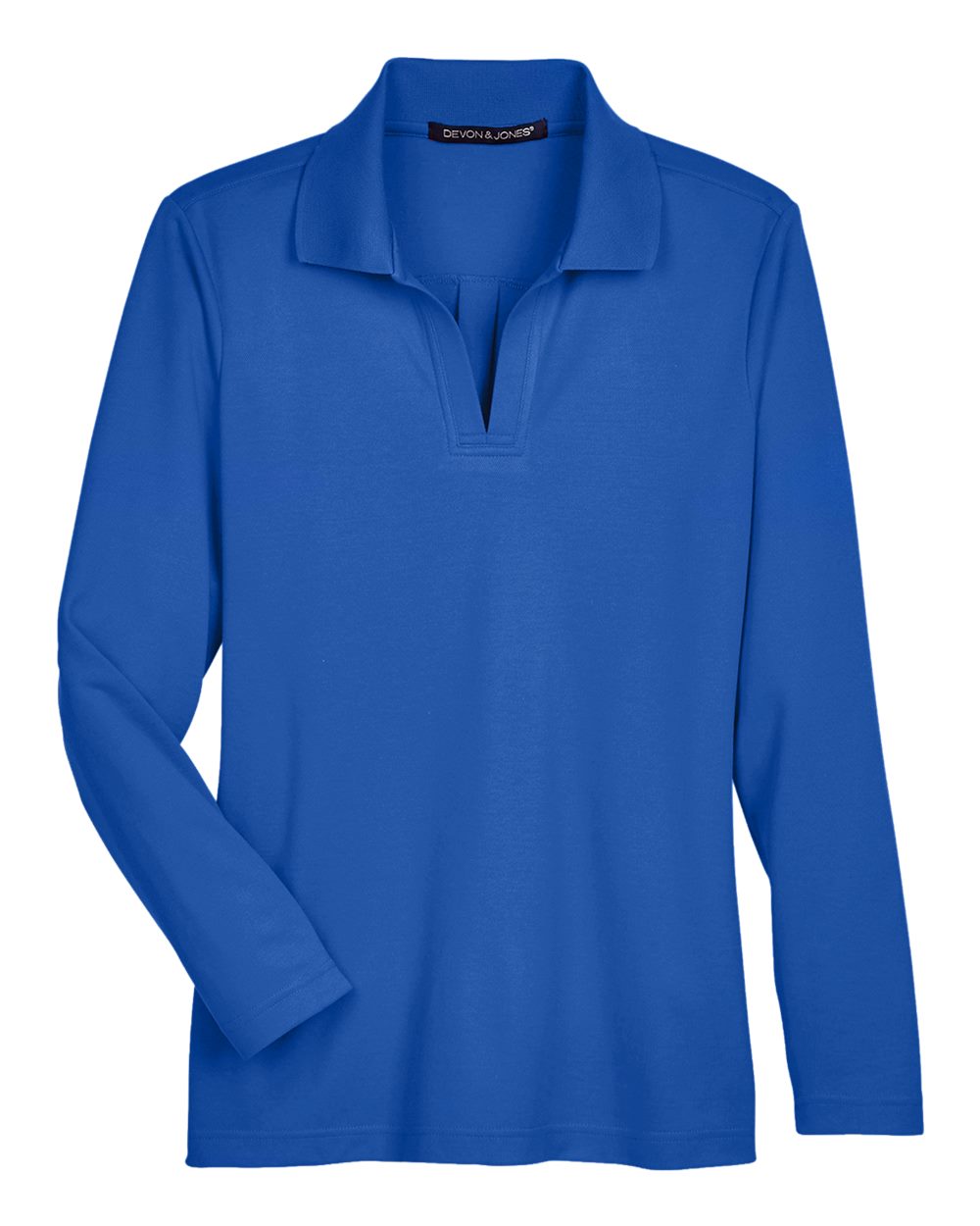 Women's CrownLux Performance® Plaited Long Sleeve Polo - DG20LW 24