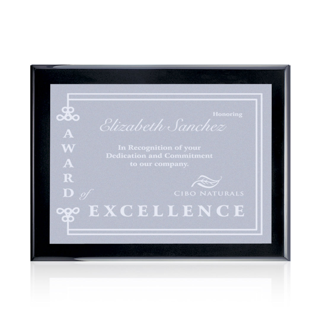 Oakleigh/Warden Plaque - Black Finish 2