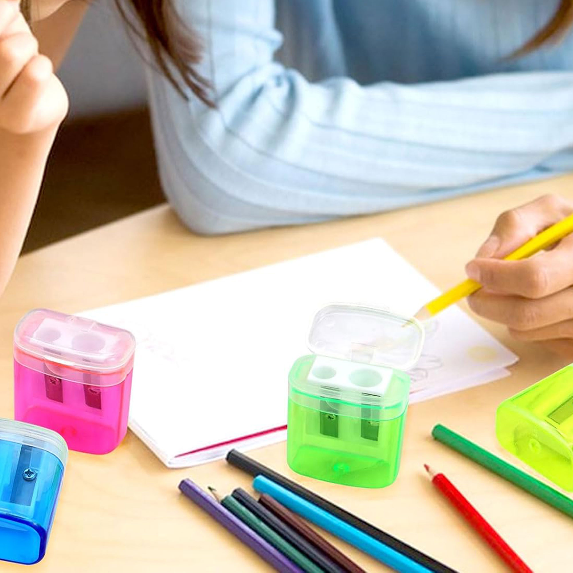Manual Double Hole Pencil Sharpener 3