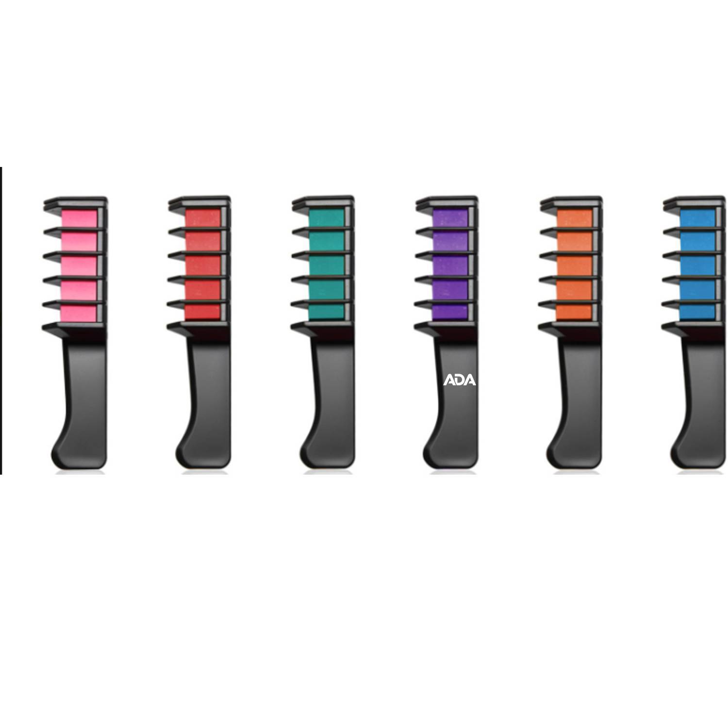 Washable 6-Color Mini Hair Chalk Comb 7