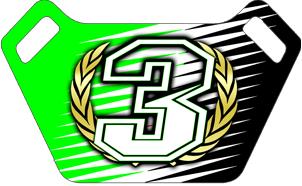 Acrylic: Pit Board Shape 8", Clear 1/8" thick, HD 2