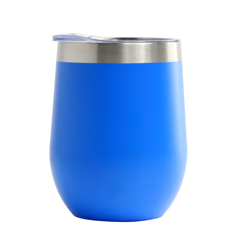 12 Oz. Atlantis Double Wall 18/8 Stainless Steel Vacuum Insulated Cup (Process Blue)