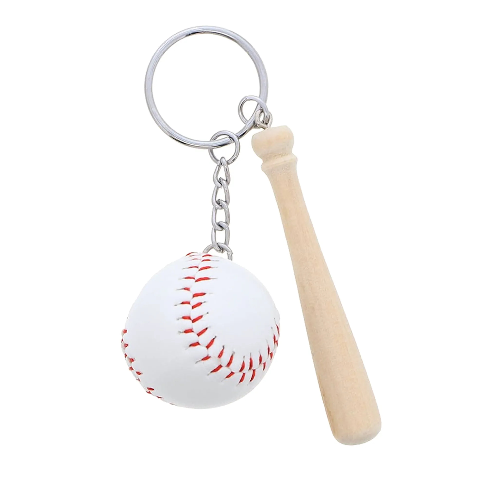 Wooden Baseball Bat Key Chain 4