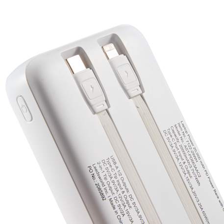 Laptop Power 20,000 mAh PD Power Bank with Cables 7