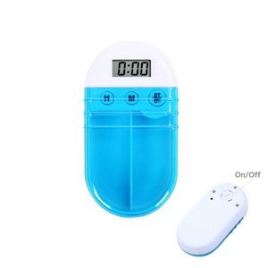 2 Compartment Medicine Pill Case With Alarm Reminder 2