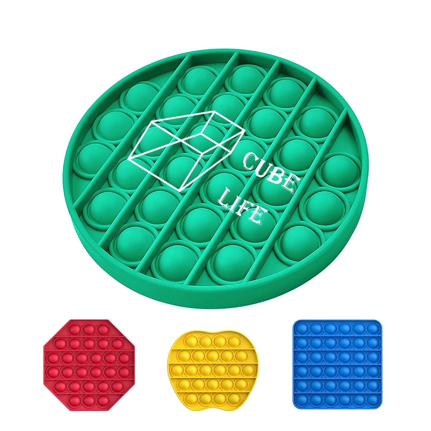 Silicone Push pop Bubble Fidget Toy Relieve Emotional Stress 1