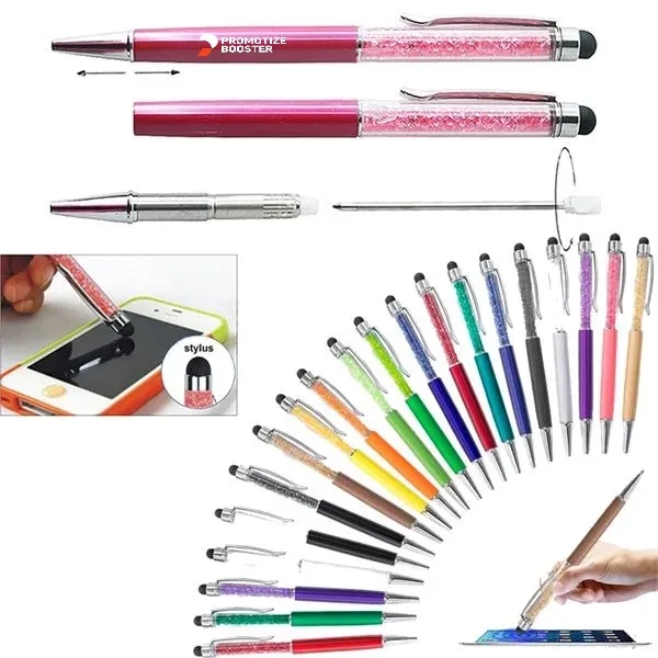 Crystal Stylus Retractable Ballpoint Pen