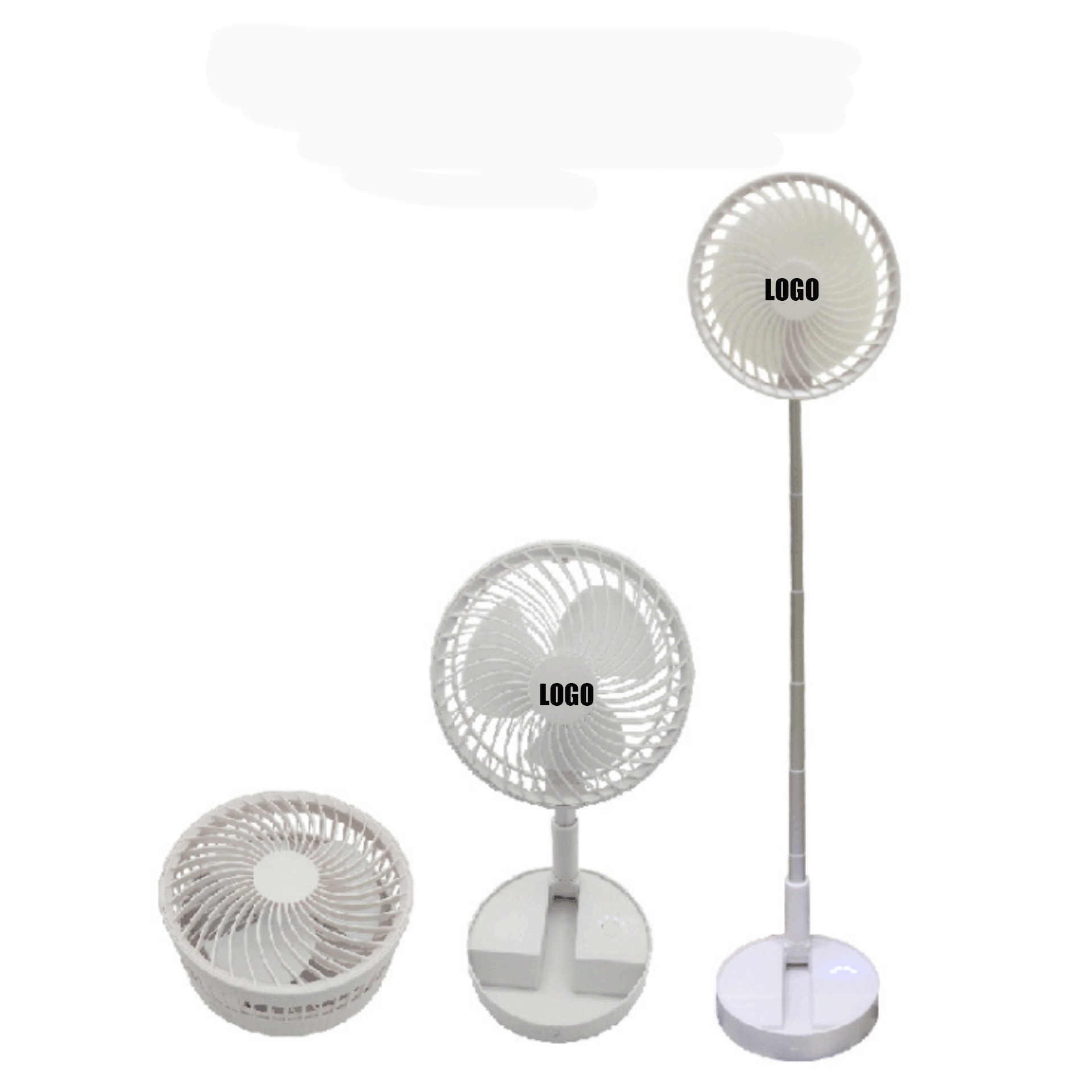 Foldable Oscillating Standing Fan with Remote Control/Portable Desk Quiet Fan 2