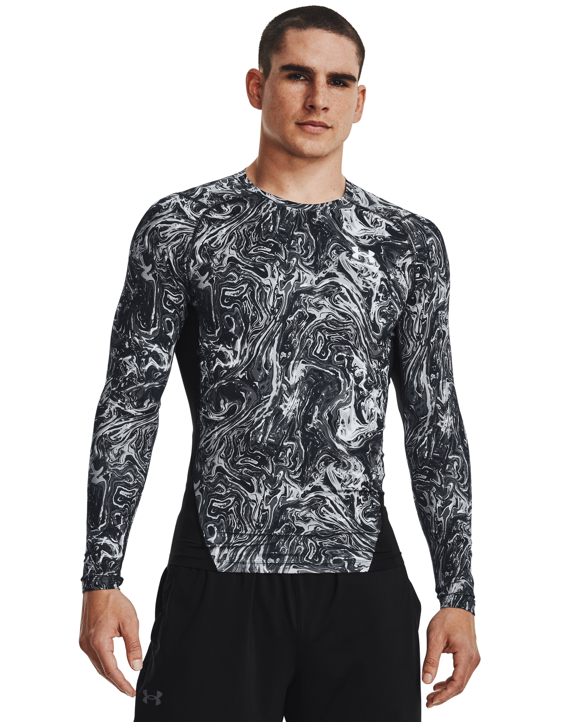 HeatGear Printed Men's Compression Long Sleeve 1