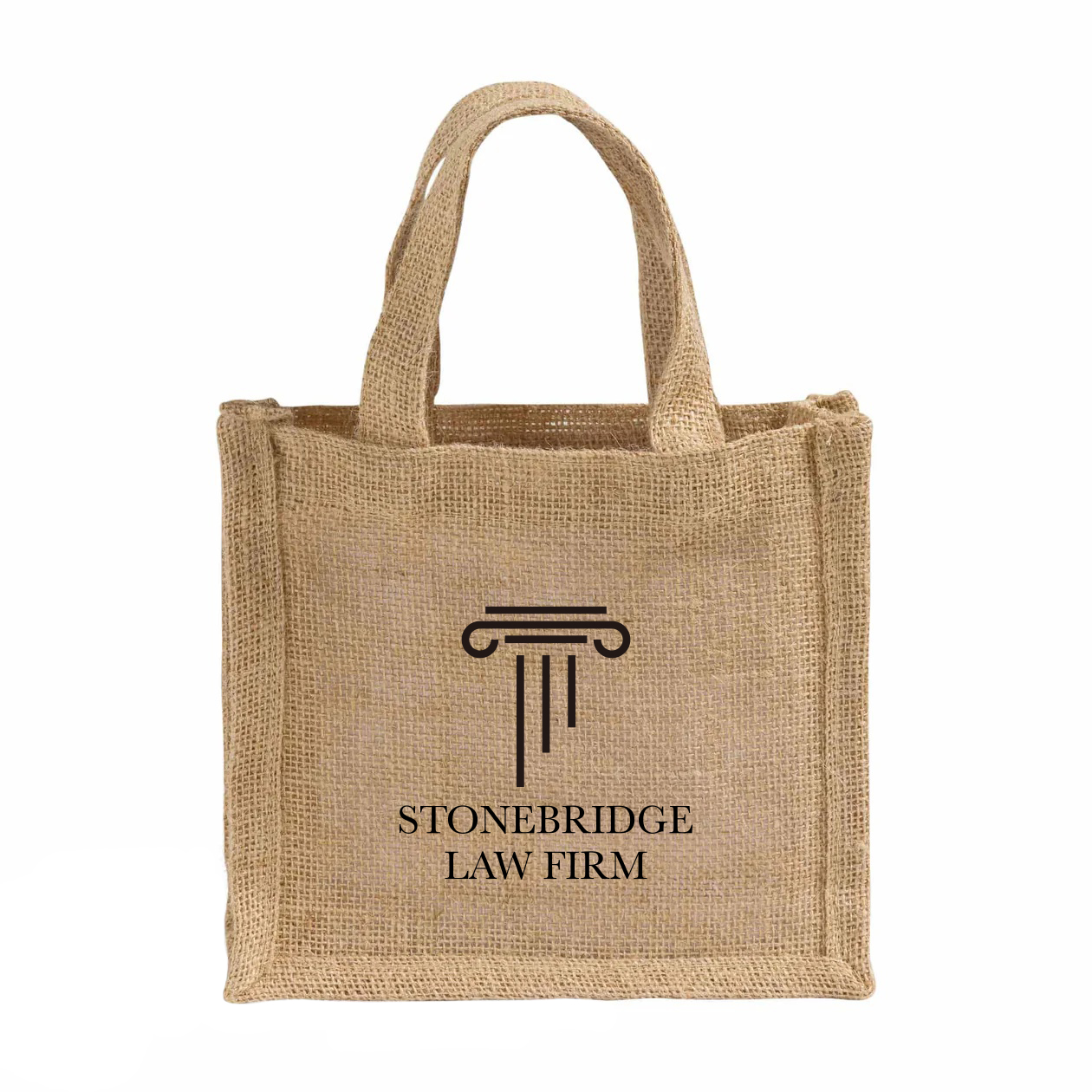 Woodside Wedding Jute Tote Bag 2