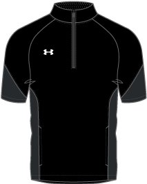 UA Squad Short Sleeve Boys'  Zip 5