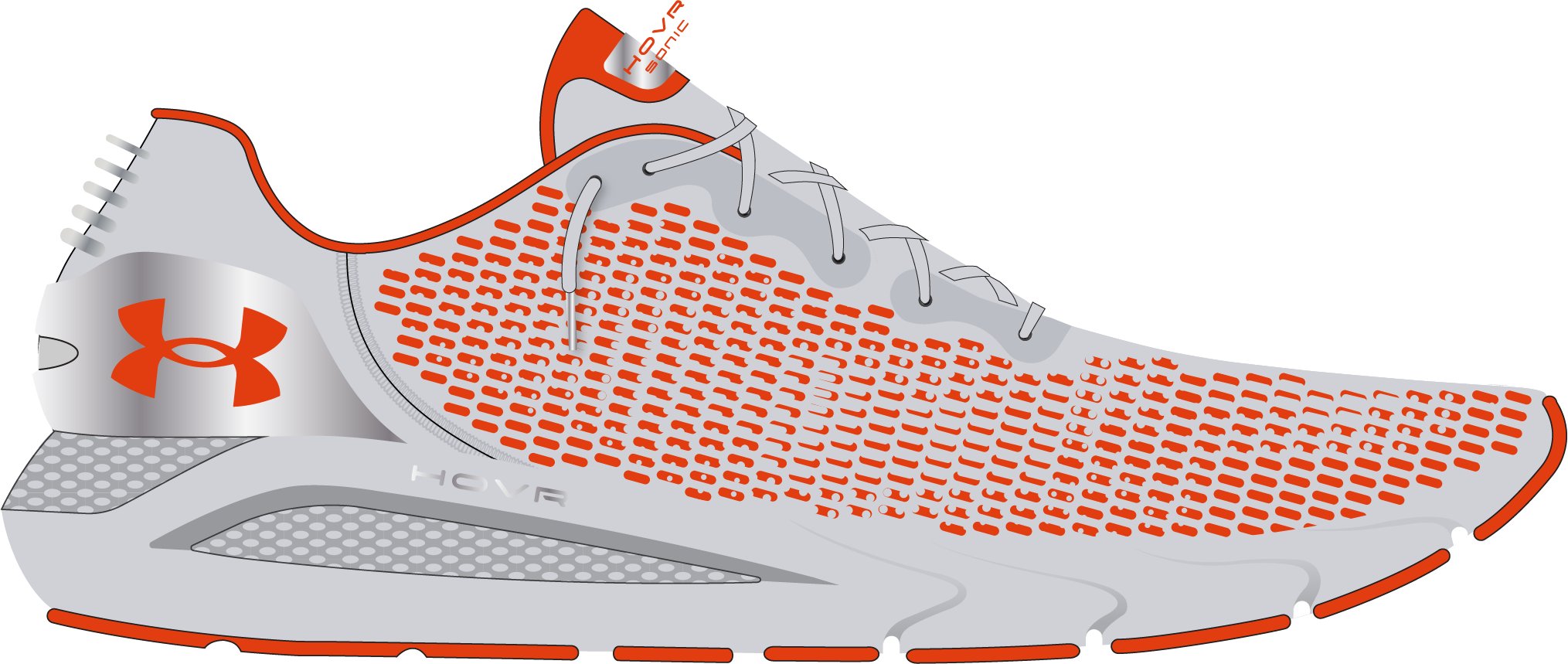 Men's UA HOVR Sonic 4 Metallic Running Shoes  2
