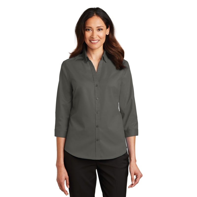 Port Authority Ladies 3/4-Sleeve SuperPro Twill Shirt. 29