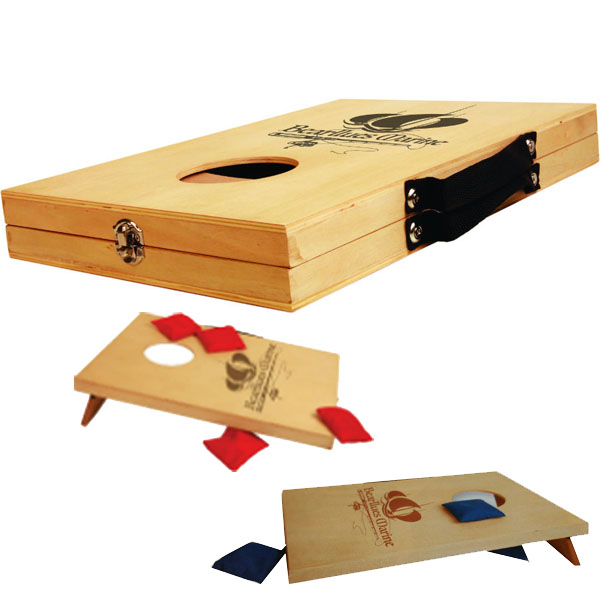 Wooden Mini Bag Toss Game - Screen Imprint 3