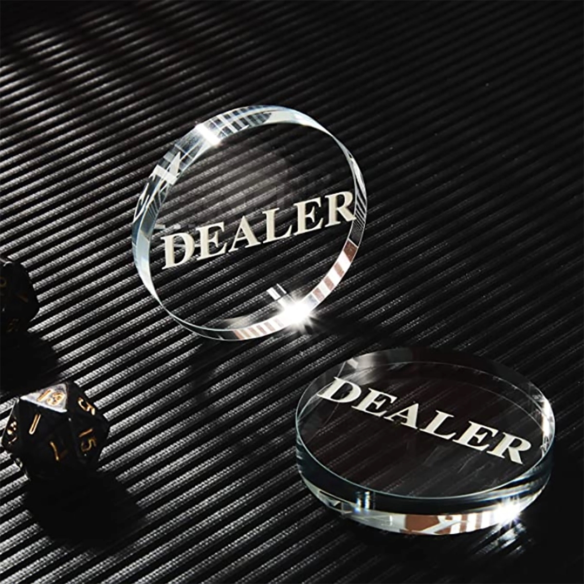 Crystal Dealer Poker Chips 3