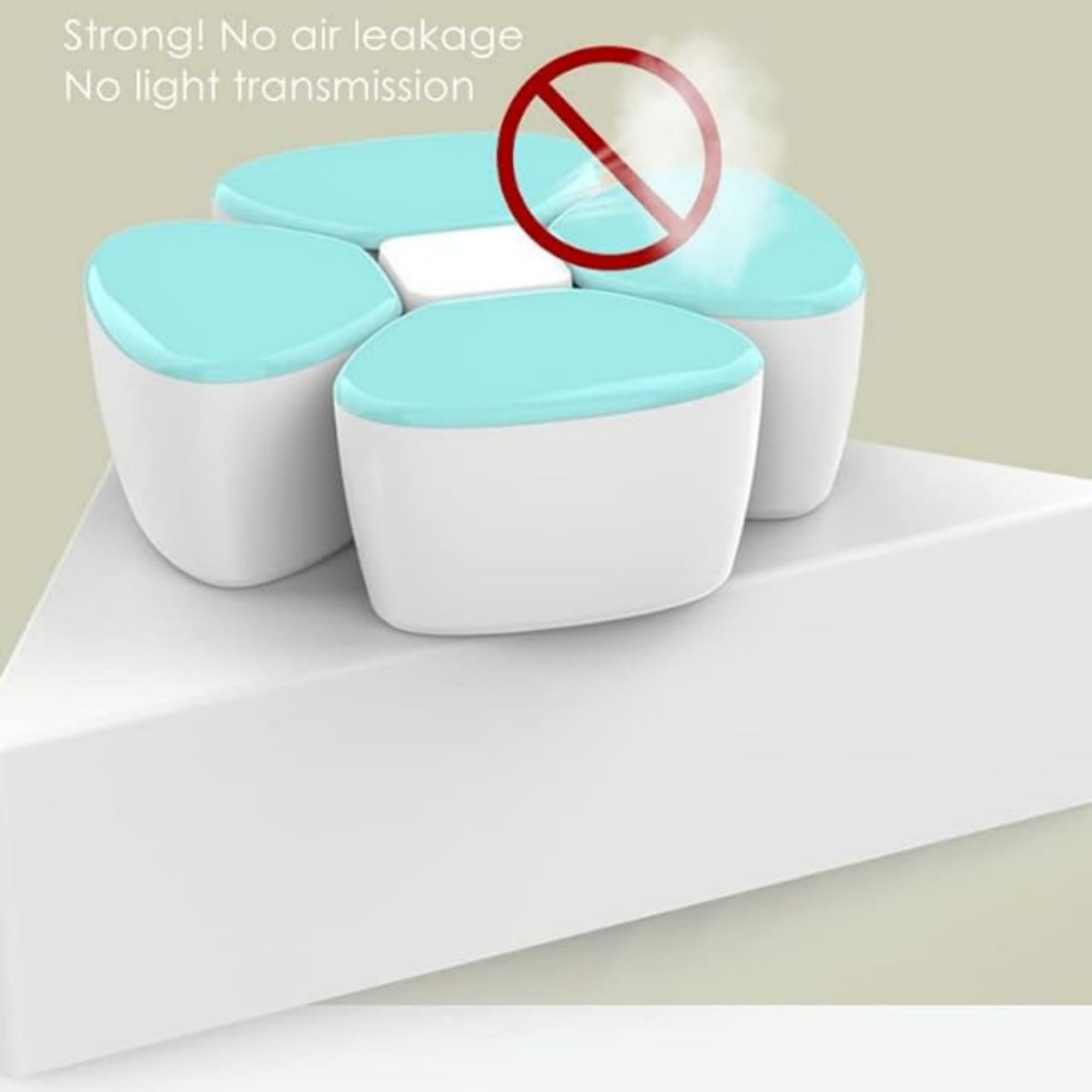Snack Container With 4 Compartment Dispenser 2