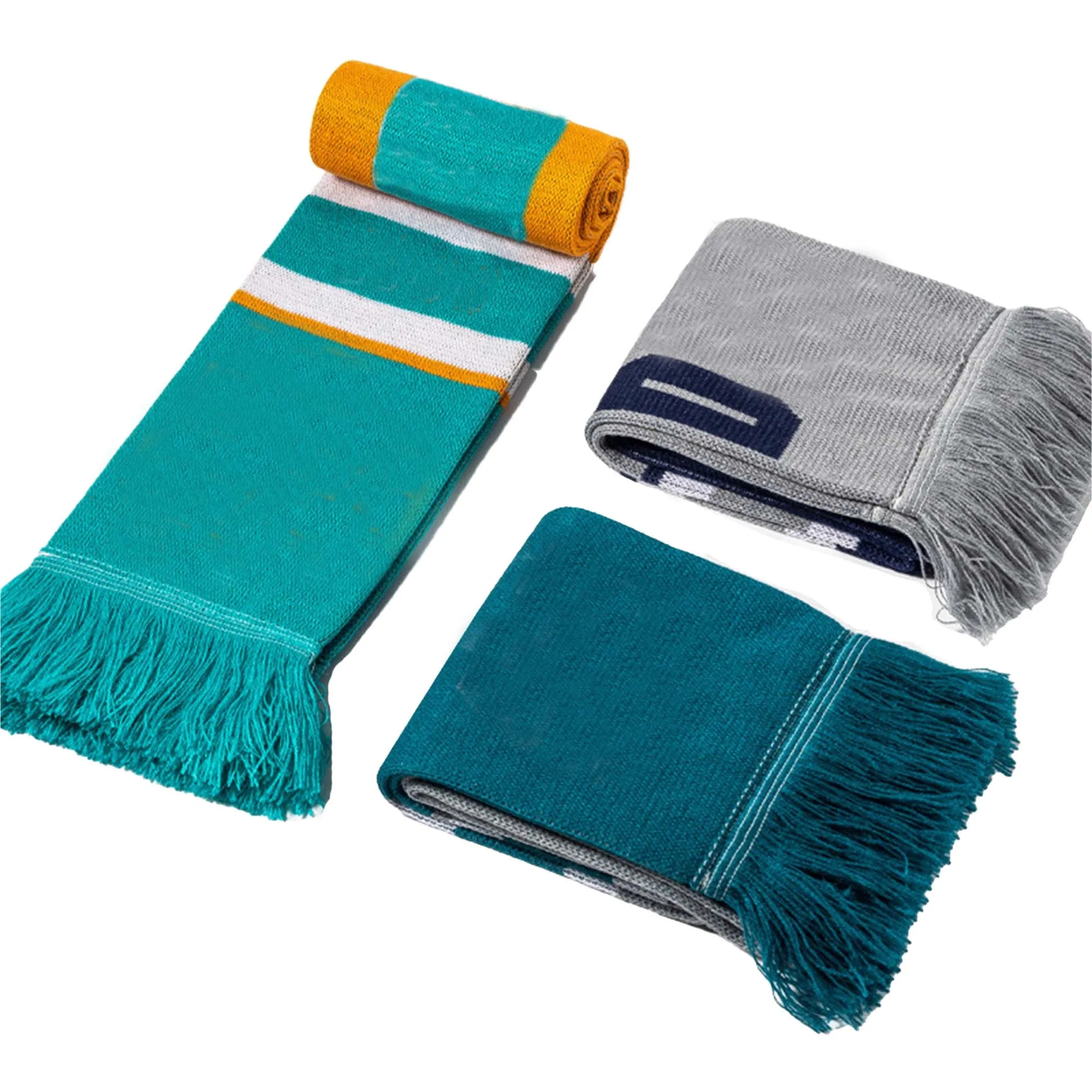 Jacquard Knit Soccer Fan Club Scarf 2