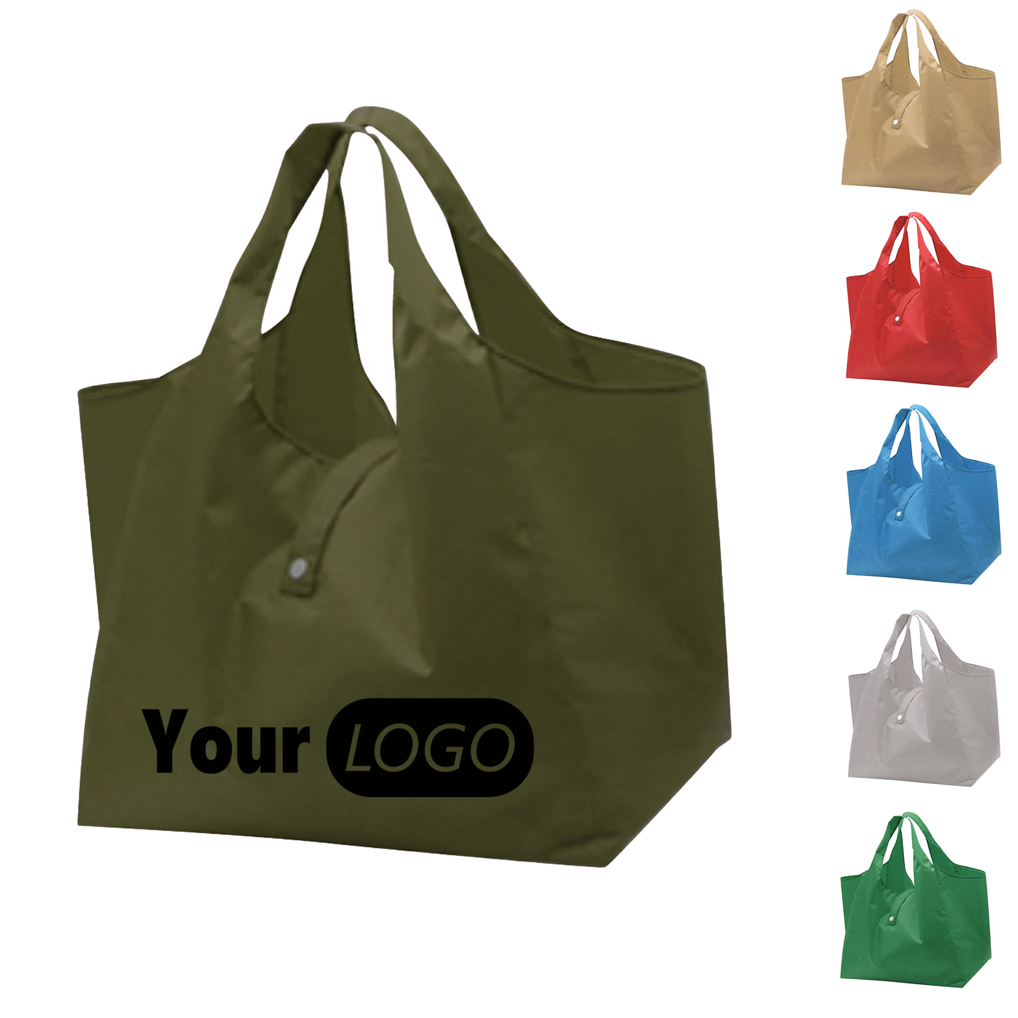 Foldable Large Shopping Bag, custom tote bag with logo imprint 3