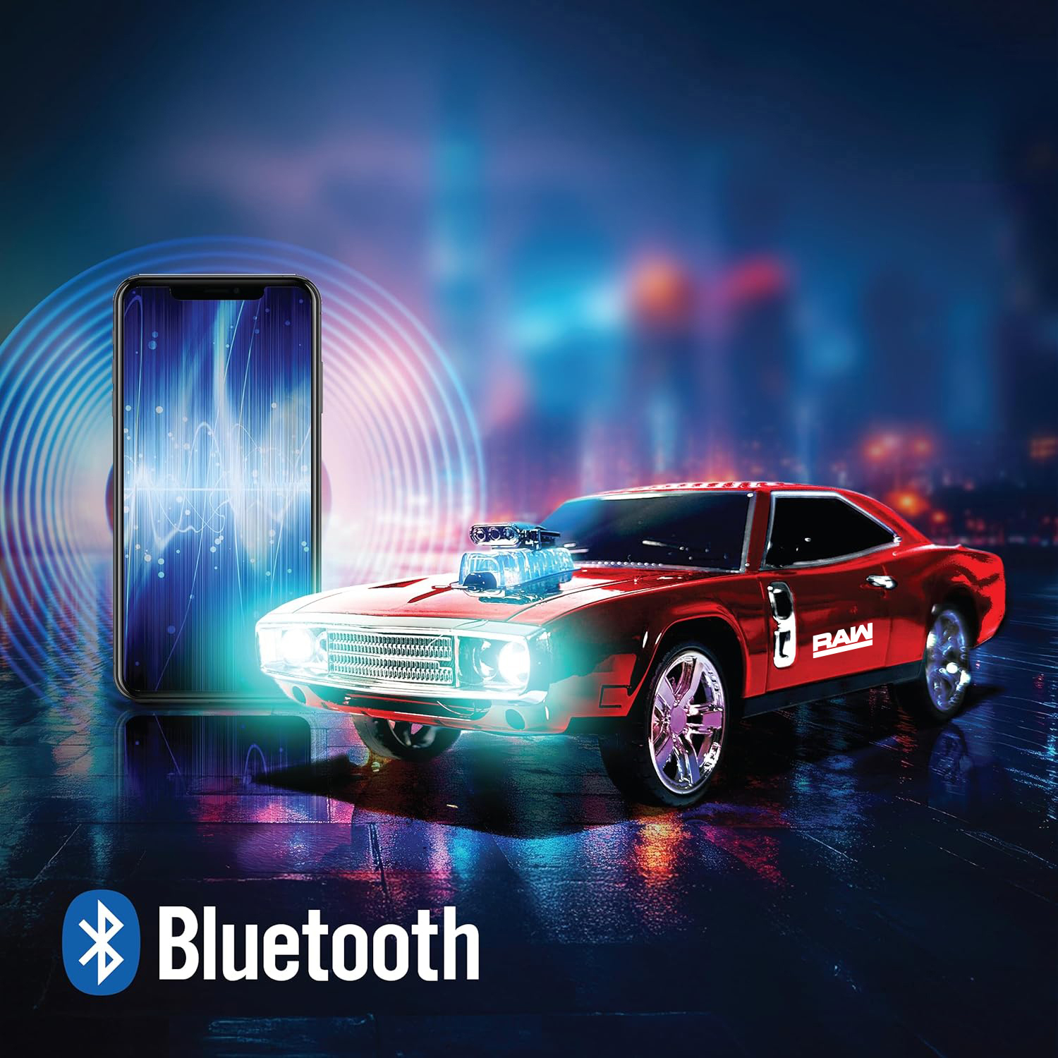 SonicWave Drive Muscle Car Bluetooth Speaker 5