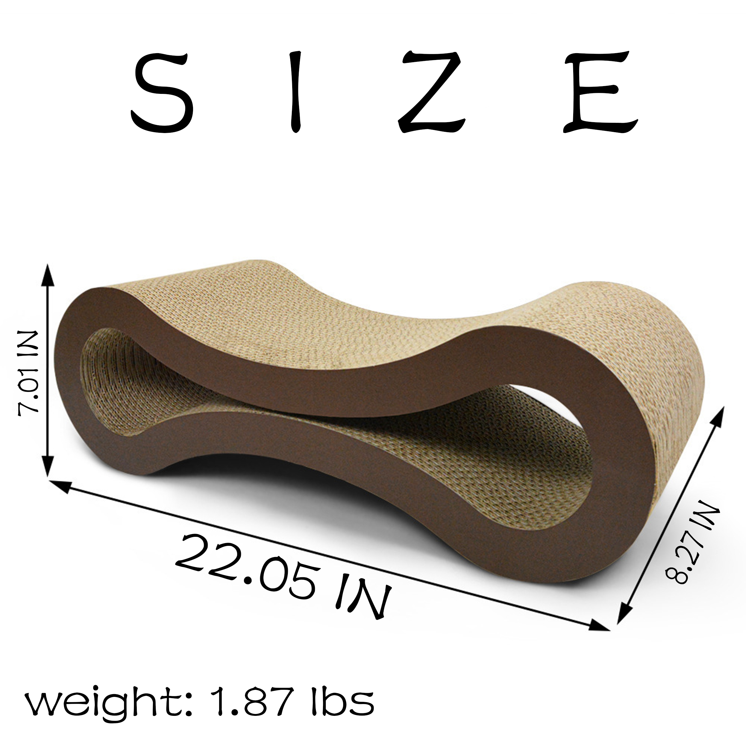 Corrugated Paper 8-Shaped Pet Cat Scratching Board 2