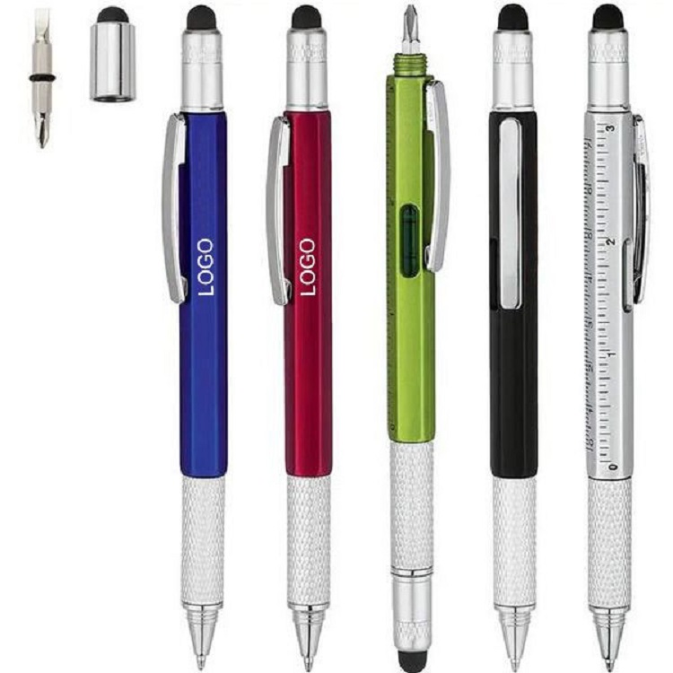 Plastic 6 In 1 Stylus Ballpoint Pen 7